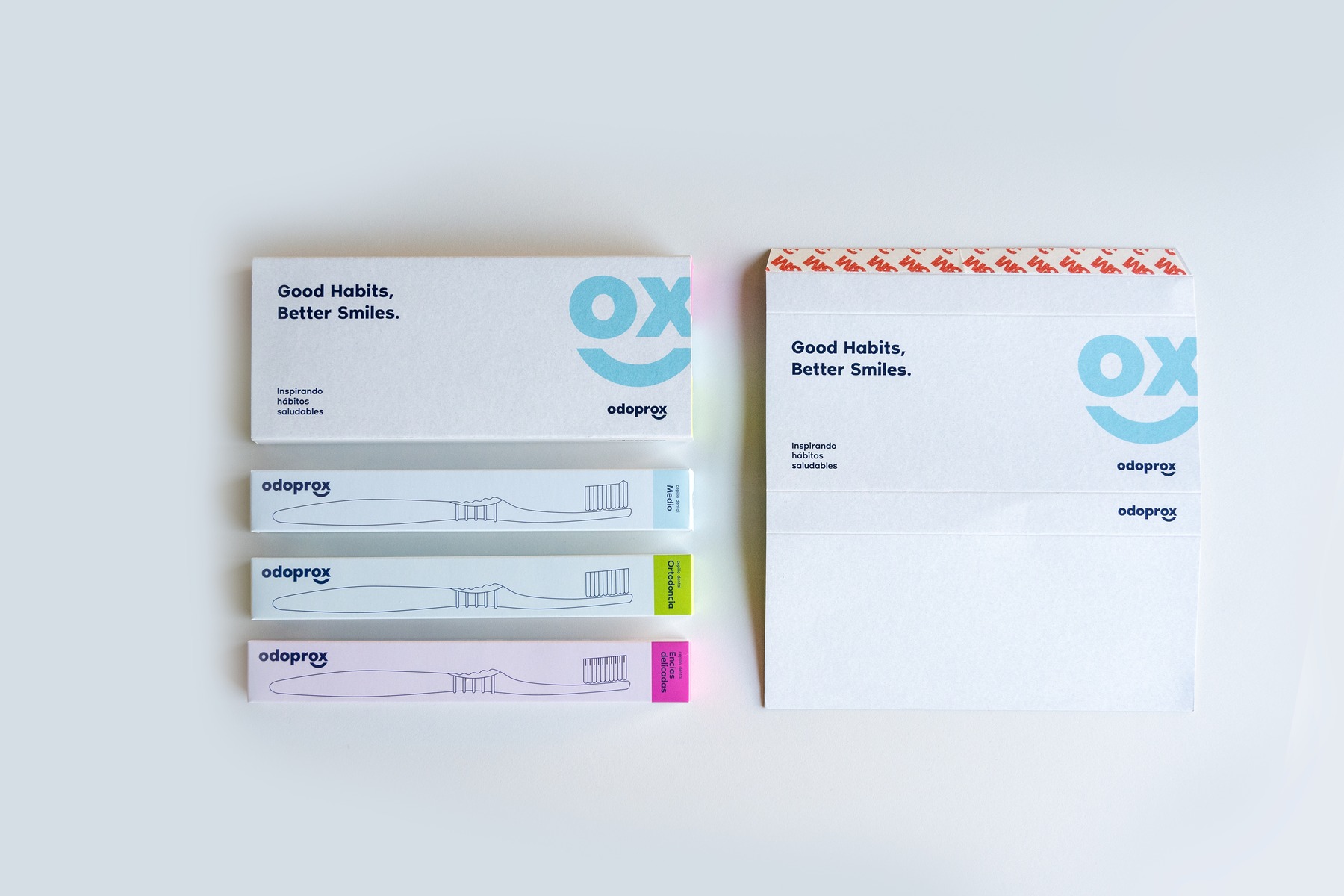 Sistema de marca y packaging de Odoprox