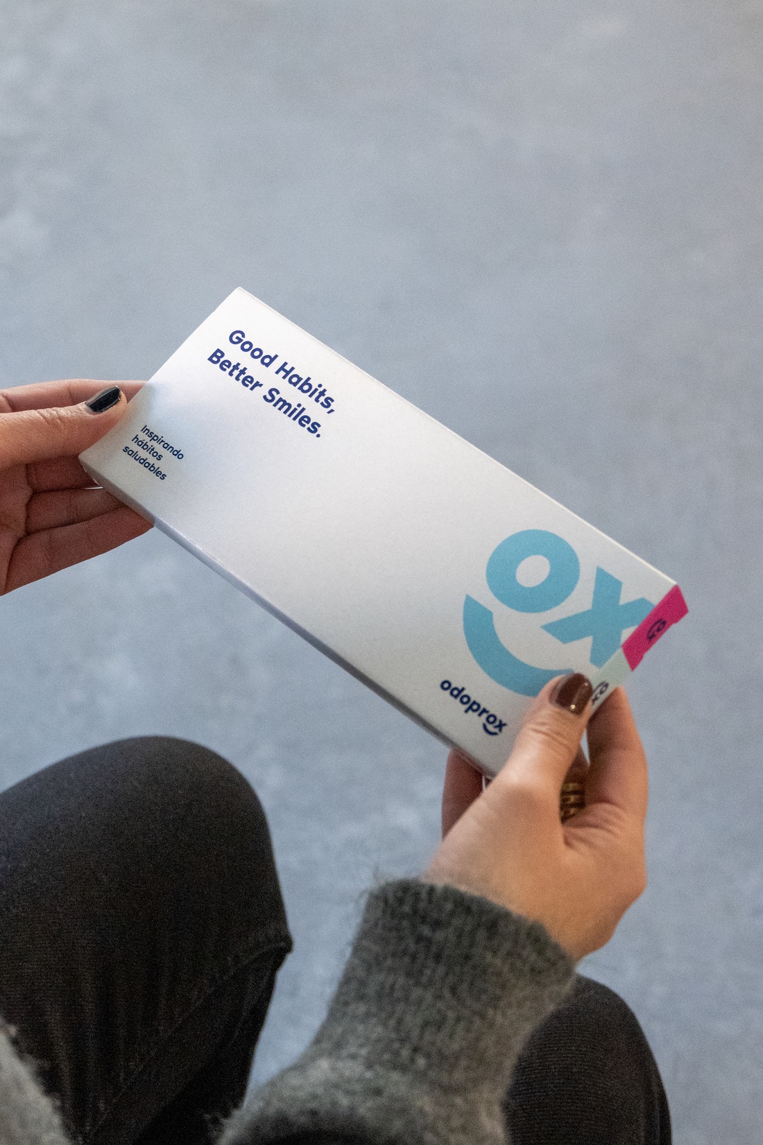 Pieza de marca Odoprox — Good Habits, Better Smiles