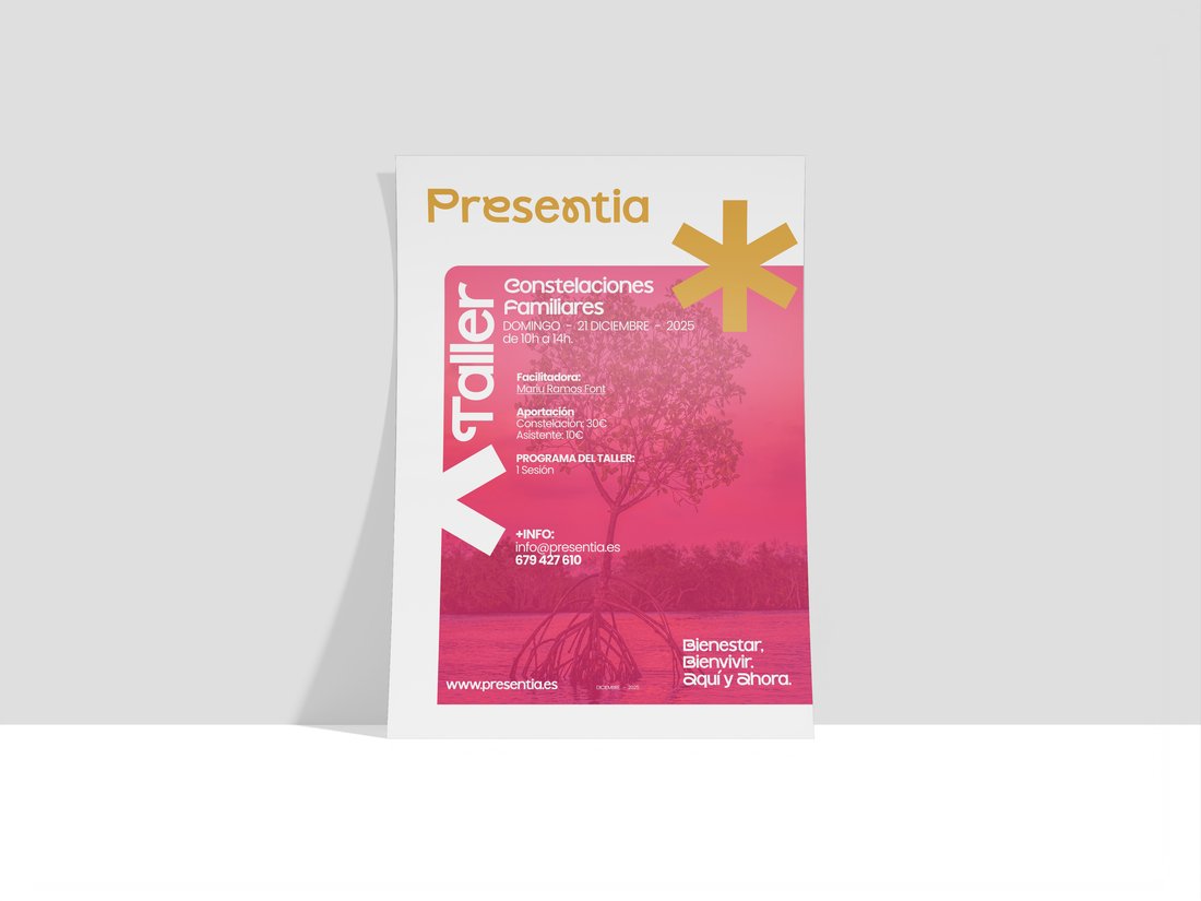 Cartel de programa de Presentia