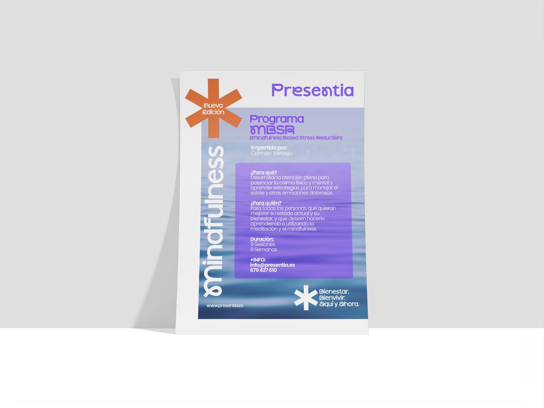 Cartel de taller de Presentia