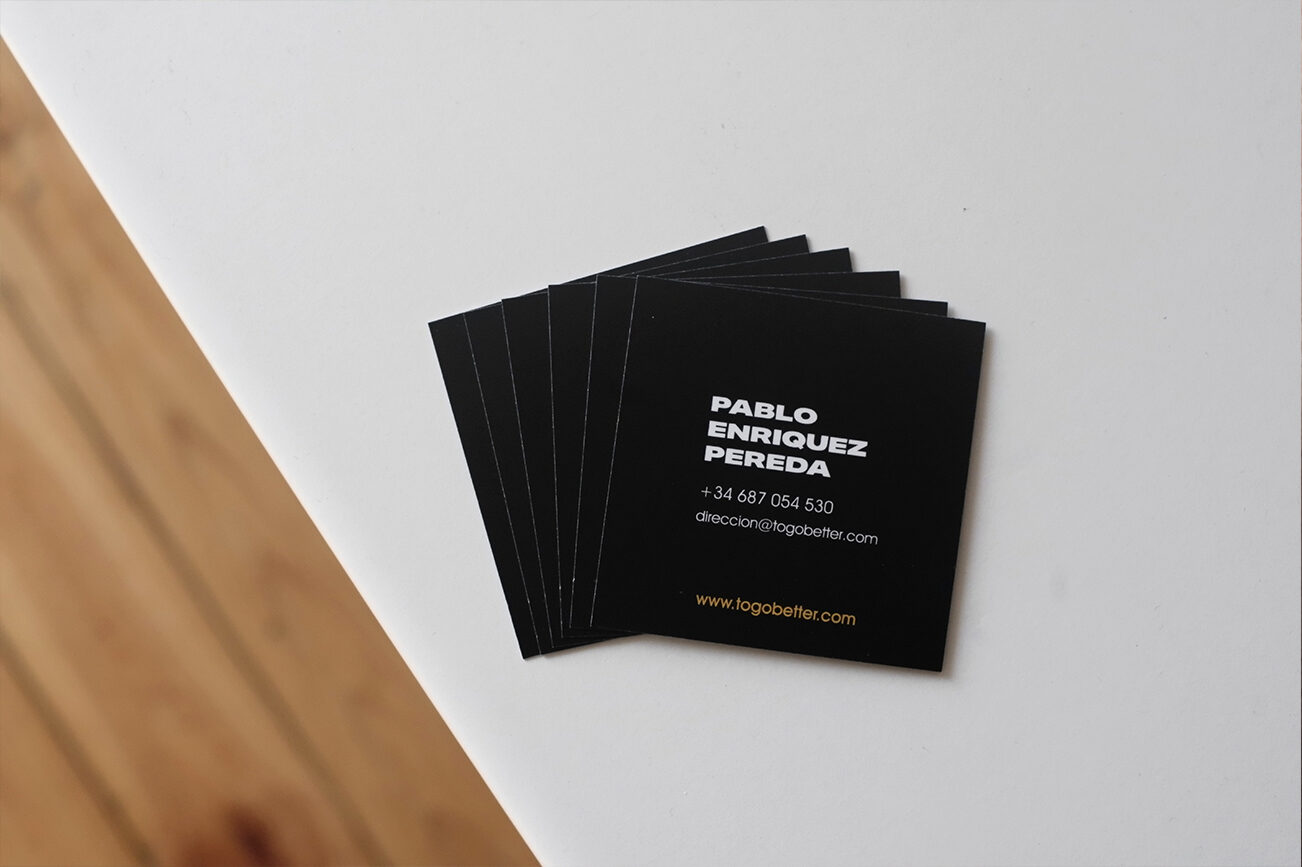 Papelería corporativa de TOGO Better — identidad de marca