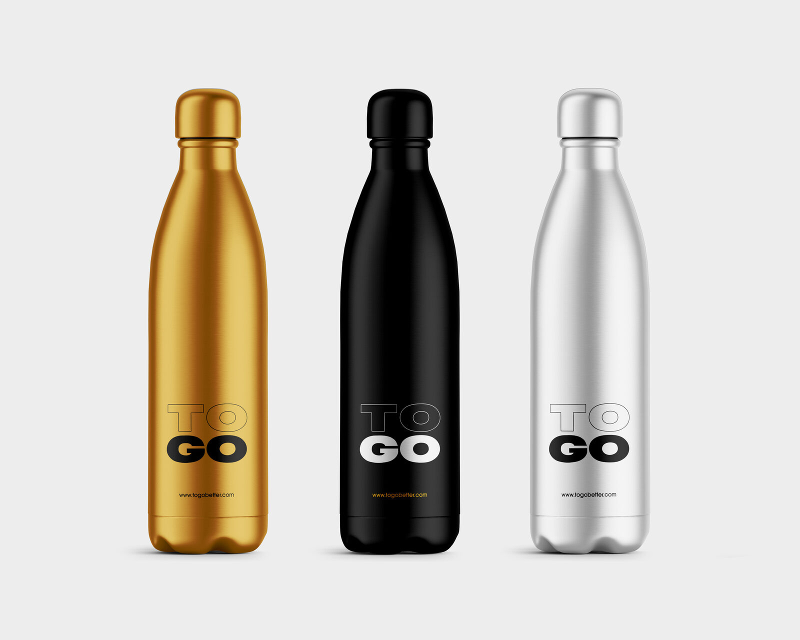 Botellas con branding de TOGO Better