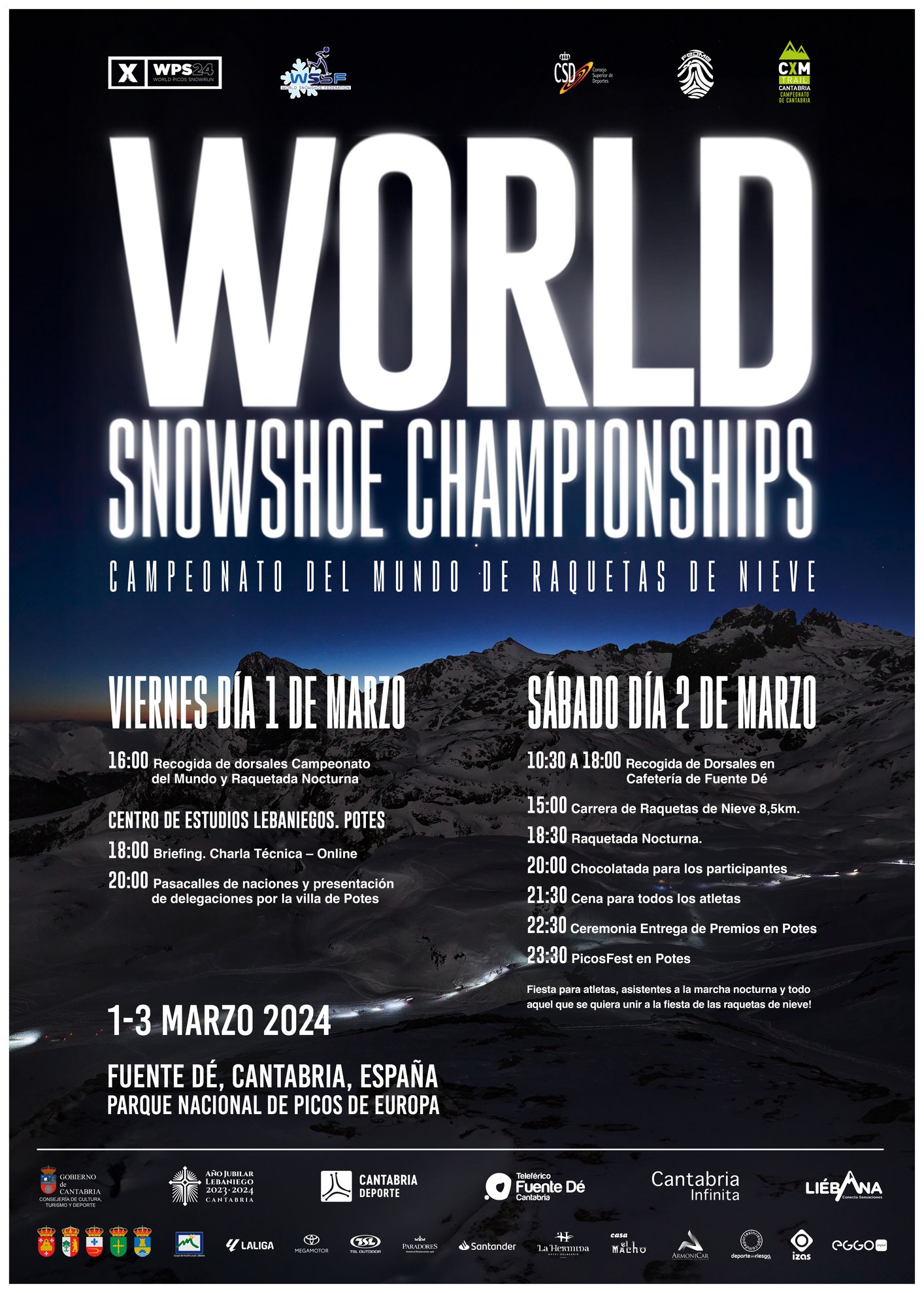 Cartel de actividades del fin de semana del Mundial